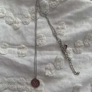 Kate Spade silver initial necklace